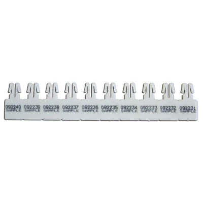 Image of GoSecure Numbered Arrow Seal White Pk4x250 ARROW250NO_WHS