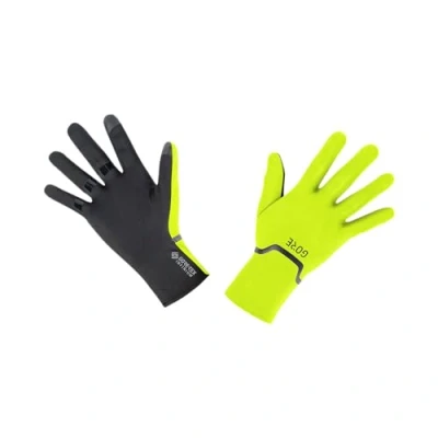 Image of GORE WEAR Unisex Stretch Gloves, TEX INFINIUM, Neon Yellow/Black, 11