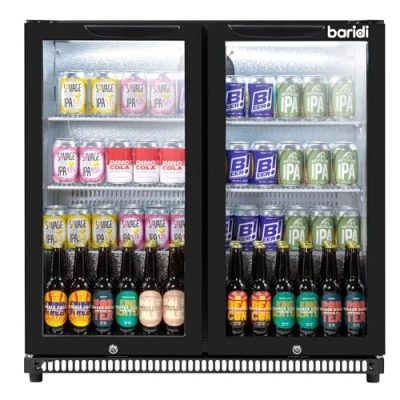 Image of Baridi Back Bar Drinks Fridge with Hinged Double Door, 190L Capacity DH272