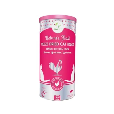 Image of Pawfect Foods Nature&#039;s Feast FD Cat Treats Chicken Liver
