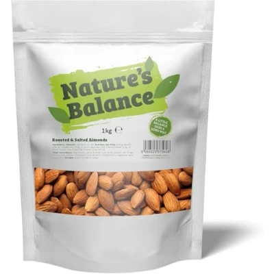 Image of Natures Balance Roasted and Salted Almonds Source of Fibre Vitamin E 1kg
