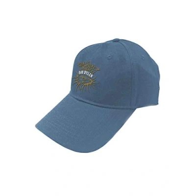 Image of Bob Dylan Baseball Cap Eye Icon Official Demin Blue Talla única