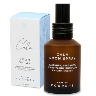 Image of Made By Coopers Calm Atmosphere Mist, Room Spray, Handcrafted with 5 Essential Oils, Relaxing Air Freshener, Linen &amp; Pillow Therapeutic Fresheners for Home Relaxation/Sleep Aid, 60 ml