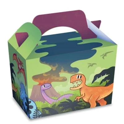 Image of 12 X Dinosaur Design Party Lunch/Food Boxes