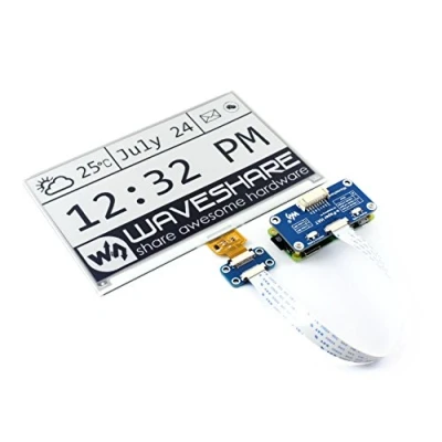 Image of IBest 7.5inch E paper Display HAT Module 640x384 Resolution 3.3V/5V Two Color ink epaper Screen for Raspberry Pi/Jetson Nano/Arduino/STM32 Support Full Refresh, SPI Interface