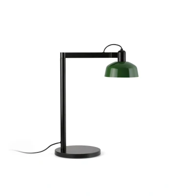 Image of Tatawin Desk Task Lamp Black, Gloss Green 1x E27