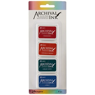 Image of Ranger Archival Mini Ink Pads Kit 1, Multi Colour