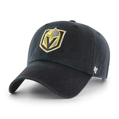 Image of 47 Las Vegas Golden Knights Adjustable Cap Clean Up Nhl Black One Size
