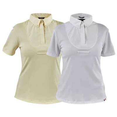 Image of Shires Aubrion Short Sleeve Tie Shirts Small White
