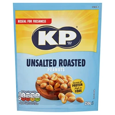 Image of KP Unsalted Peanuts 250g, Case of 12