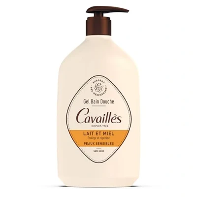 Image of Rogé Cavaillès Bath and Shower Gel for Sensitive Skin Milk Honey 1L