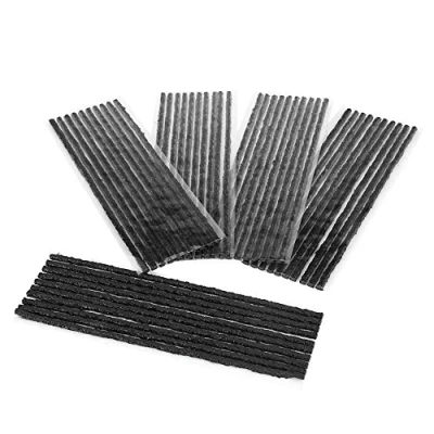 Image of Aramox Tyre Repair Strings,50pcs Black Tubeless Tire Puncture Seal Rubber Strips for Car Motorcycle 200 * 3.5mm