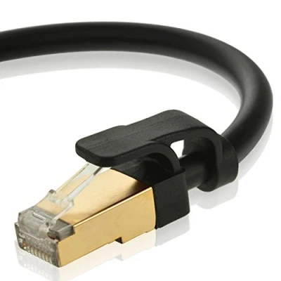 Image of Mediabridge Cat7 Ethernet Patch Cable (10 Feet) 10Gbps / 1000Mhz Dual Shielded RJ45 Cord LSZH Black (Part# 33 699 10B)