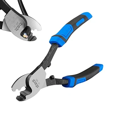 Image of Stedi Cable Cutter, High Carbon Steel Wire Cutters with Anti Slip Handle, Heavy Duty Cutter for Aluminum, Copper, Communications
