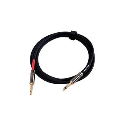Image of Alnicov Silent Guitar Cable Electric Bass Audio Line Connector Straight To Right Angle Plug Instrument Noise Reduction Shield Wire 20Awg