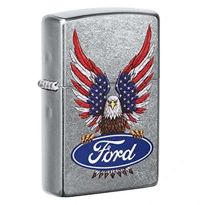 Image of Zippo Lighter, Metal, Street Chrome, One Size