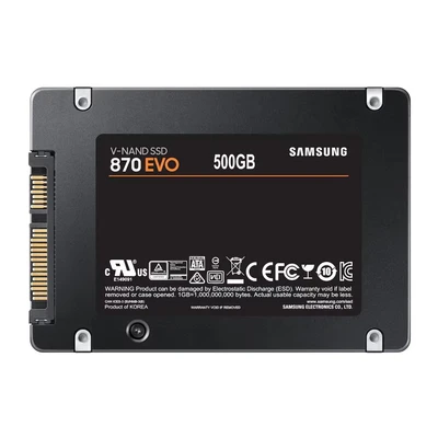 Image of Samsung SSD 870 EVO, 500 GB, Form Factor 2.5 Inch, Intelligent Turbo Write, Magician 6 Software