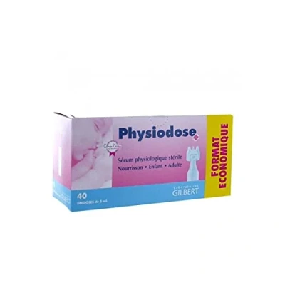 Image of Laboratoires Gilbert Physiodose Sterile Physiological Serum 40 Single Doses