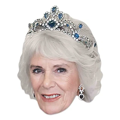 Image of Star Cutouts SM438 Camilla Queen Consort Mask Crown