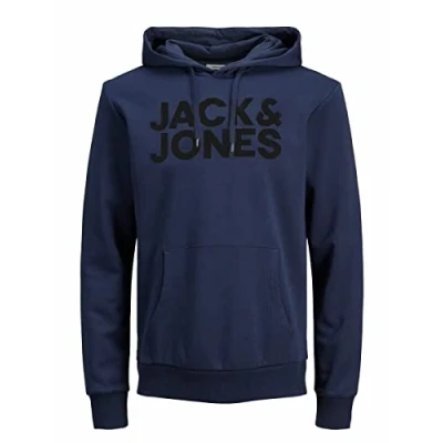 Image of JACK &amp; JONES Men’s Logo Hoodie, L