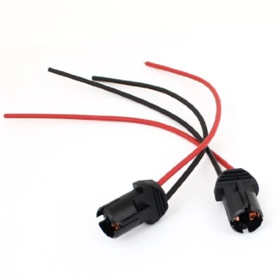 Image of sourcing map T10 W5W Auto Light Bulb Socket Lamp Holder Connector Extension x 2