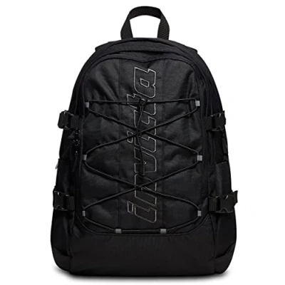 Image of Invicta Backpack, ACT PLUS Eco friendly Knapsack, Casual Daypack, Unisex, Perfect for Office, Travelling, Free Time &amp; School, with Side Pockets Laptop Sleeve, Italian Design, black