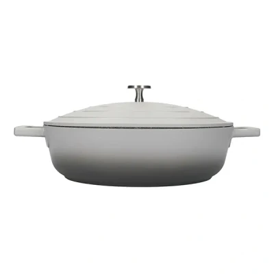 Image of MasterClass Cast Aluminium 4L Shallow Casserole Dish Grey Ombre