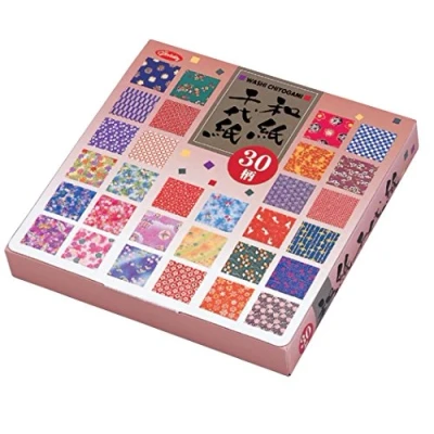 Image of Origami paper Patterned Washi gift set (Washi Chiyogami) 30 assorted patterns 5 sheets of each pattern 150 in total 15cm x