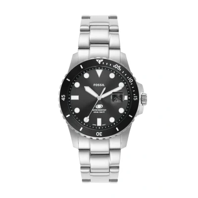 Image of Fossil Watch silvercoloured, Men&#039;s, Size: One Size, Silver coloured