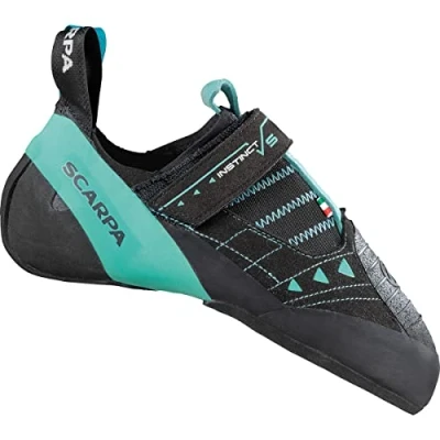 Image of Scarpa Women&#039;s Instinct VS WMN Climbing Shoes, Black Aqua FJW, 6 UK