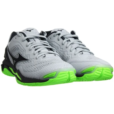 Image of Mizuno Wave Mens Stealth Grey Handball Shoes Size UK 9.5