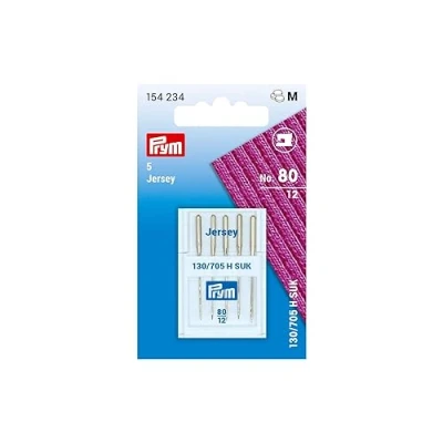 Image of Prym PRYM_154234 1 Sewing Machine Needle Jersey 130/705 H SUK 80, Silver, One Size