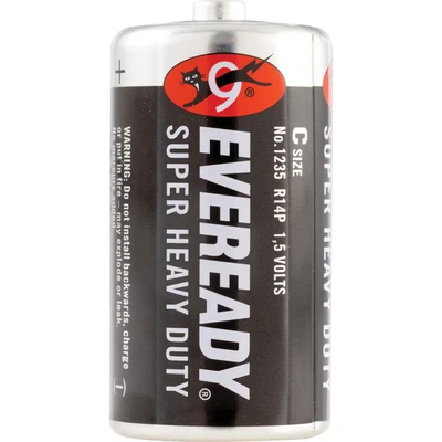 Image of Eveready Super Heavy Duty C Batteries (Pack of 2) R14B2UP