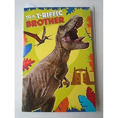 Image of Jurassic World Official Birthday Card, Brother Card