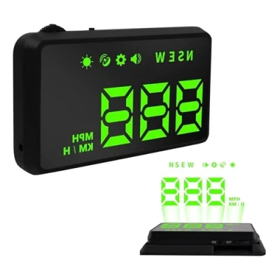 Image of Heads up Display for Cars,MPH Speedometer,Car Speedometer Display,Head Car Windshield,HUD Speedometer,GPS Display,GPS Speedometer,Digital MPH