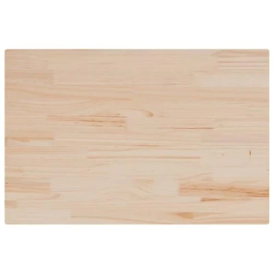Image of vidaXL Rectangular Solid Pine Wood Table Tops Replacement Rustic Brown Dining Surface for Home/Commercial, Untreated 159x80x2.5cm, 3 pcs Set