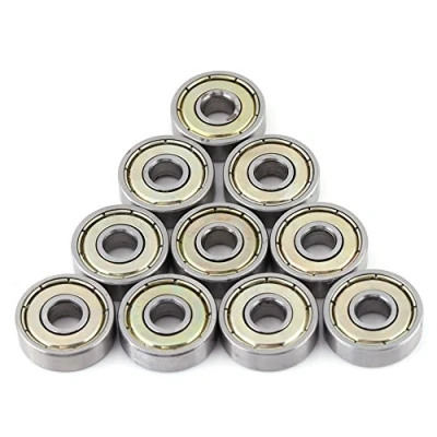 Image of 626ZZ Bearings, Akozon Ball Bearing 10 Pcs Precision 6x19x6mm Metal Shielded Durable Multi Use Pre Lubricated Carbon Steel Miniature Deep Groove Bearings