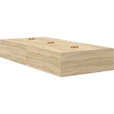Image of vidaXL Storage Bed Frame Sonoma Oak 80x200 cm