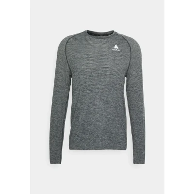 Image of ODLO CREW NECK Essential Seamless Undershirt, Men&#039;s, Size: 32/34, Grey melange
