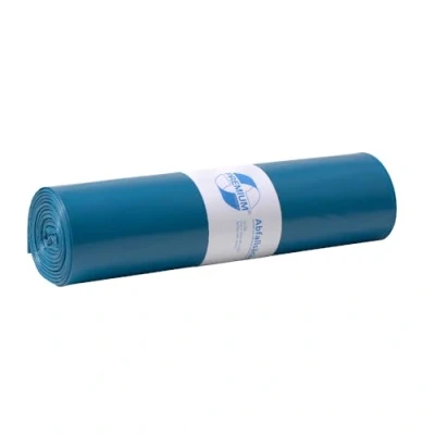 Image of Deiss Premium Refuse Sacks/Rubbish Bags, Blue, 120 Litres