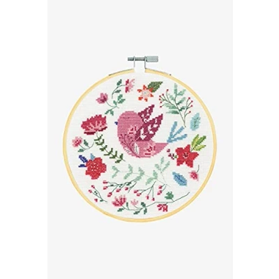 Image of DMC Folk Bird Cross Stitch Kit