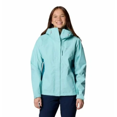 Image of Columbia Women&#039;s Hikebound 2 Jacket, Waterproof Rain Spray/River Blue, XL