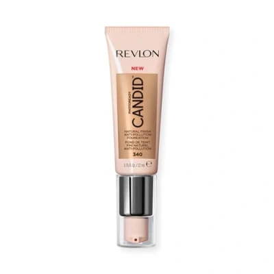 Image of Revlon PhotoReady Candid Natural Finish Foundation, with Anti Pollution, Antioxidant, Blue Light Ingredients, True Beige (340), 22 ml