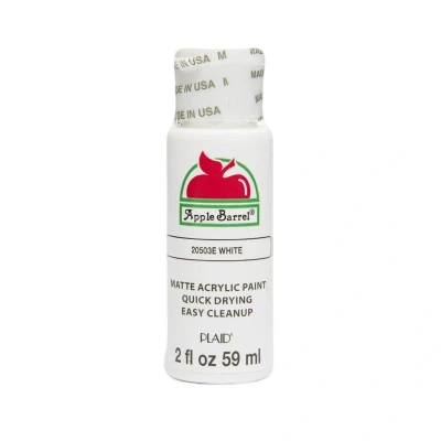 Image of Plaid Acrylic Paint, White, 59.1 ml (Pack of 1)