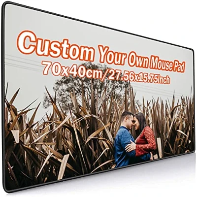 Image of NC Custom Photo Mouse Pad, Large Professional Gaming Mat with Stitched Edges, Creative Gift, Personalized Desk 70x40cm
