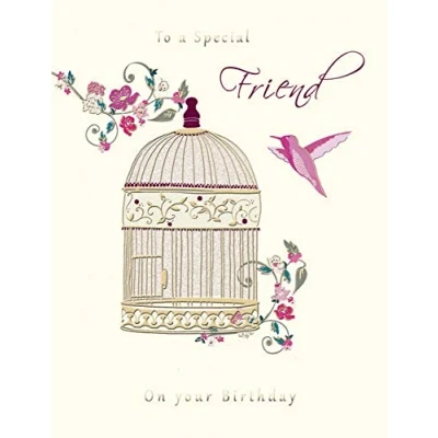 Image of Piccadilly Greetings Group Ltd FANTASTIC COLOURFUL FOR A GREAT FRIEND BIRTHDAY GREETING CARD,Beige,8 x 6 inches