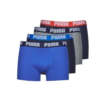 Image of Puma MENS BASIC Boxer PACK X4 men&#039;s shorts in Multicolour