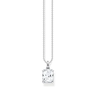 Image of Thomas Sabo Women Necklace White Stone 925 Sterling Silver KE1964 051 14
