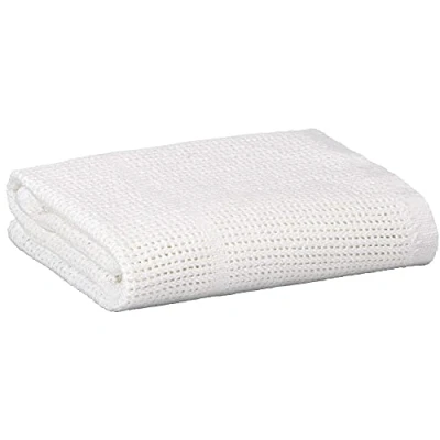 Image of Baby Extra Soft Pram/Travel/Moses Basket Cellular Blanket 100% Cotton (White)