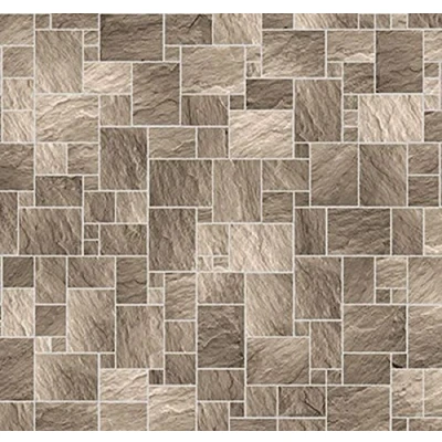 Image of Melody Jane Dolls House Dark Stone Floor Tiles Miniature 1:12 Flooring Gloss Card Sheet